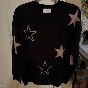 Six/ Fifty NWT Gorgeous Star Sweater with Gold Star Accents.